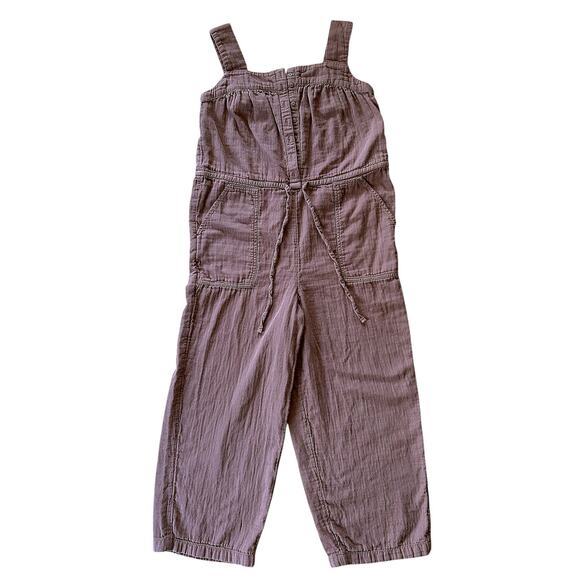 Old Navy Loose Fit Adjustable Strap Wide Leg Brown Jumpsuit XS Petite - Picture 1 of 6